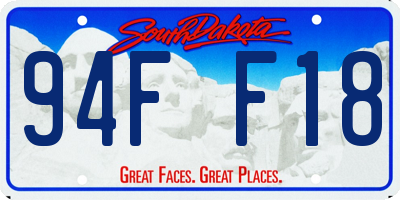 SD license plate 94FF18