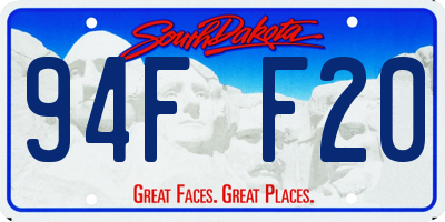 SD license plate 94FF20