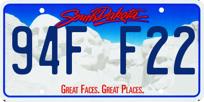 SD license plate 94FF22