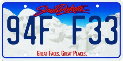 SD license plate 94FF33