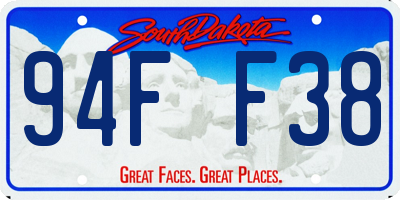 SD license plate 94FF38