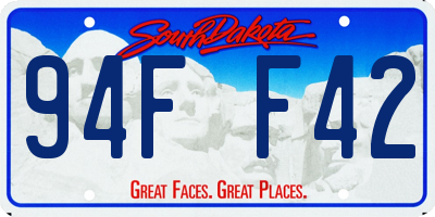 SD license plate 94FF42