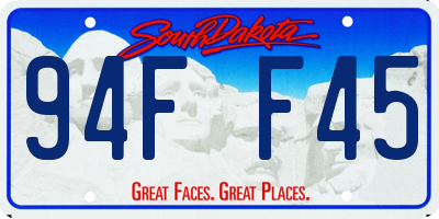 SD license plate 94FF45