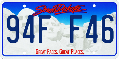 SD license plate 94FF46