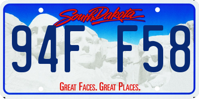 SD license plate 94FF58
