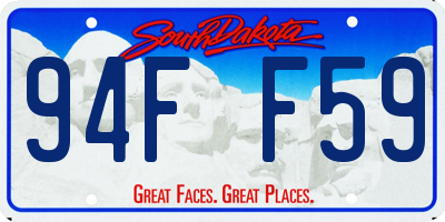 SD license plate 94FF59