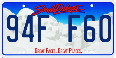 SD license plate 94FF60