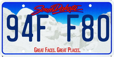 SD license plate 94FF80