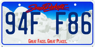 SD license plate 94FF86
