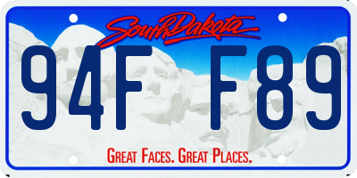 SD license plate 94FF89