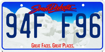 SD license plate 94FF96