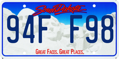 SD license plate 94FF98