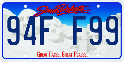 SD license plate 94FF99