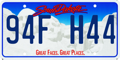 SD license plate 94FH44