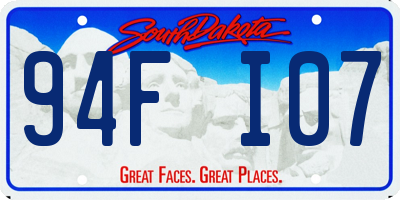 SD license plate 94FI07