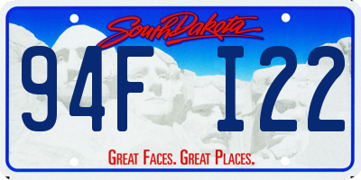SD license plate 94FI22