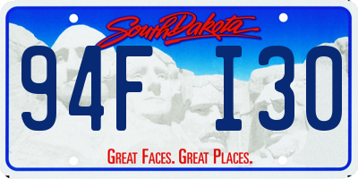 SD license plate 94FI30