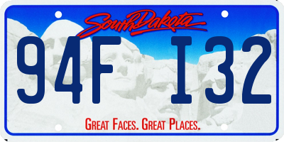 SD license plate 94FI32