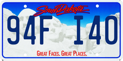 SD license plate 94FI40