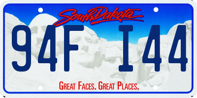 SD license plate 94FI44
