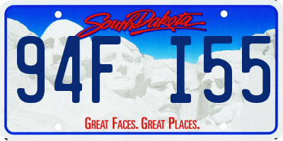 SD license plate 94FI55