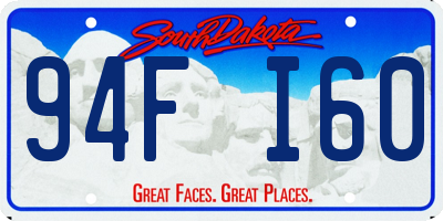 SD license plate 94FI60