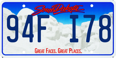 SD license plate 94FI78