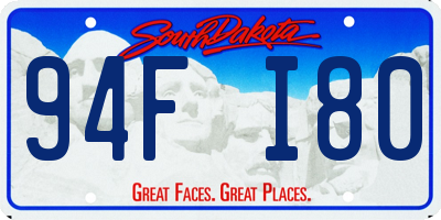 SD license plate 94FI80