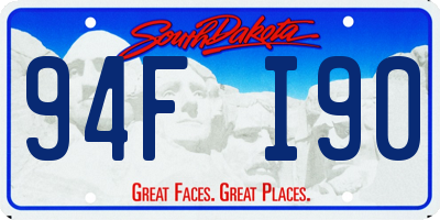 SD license plate 94FI90