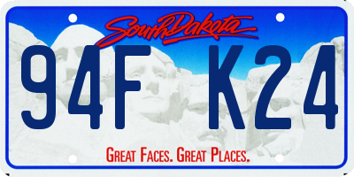 SD license plate 94FK24