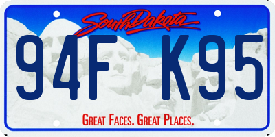 SD license plate 94FK95