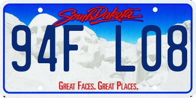 SD license plate 94FL08