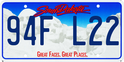 SD license plate 94FL22