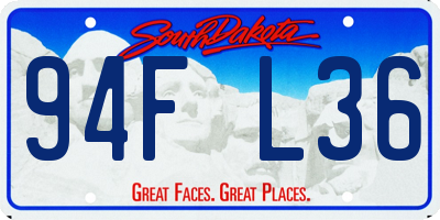 SD license plate 94FL36