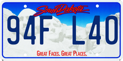 SD license plate 94FL40