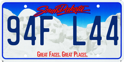 SD license plate 94FL44