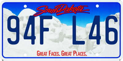 SD license plate 94FL46
