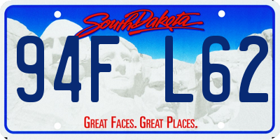 SD license plate 94FL62
