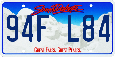 SD license plate 94FL84