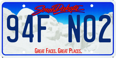 SD license plate 94FN02
