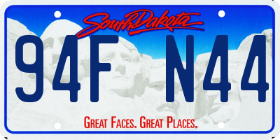 SD license plate 94FN44