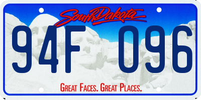 SD license plate 94FO96