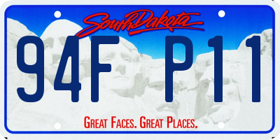 SD license plate 94FP11