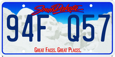 SD license plate 94FQ57