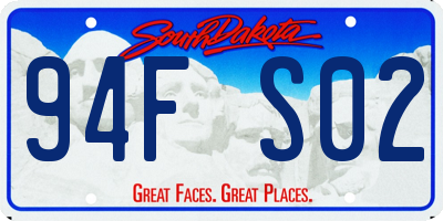 SD license plate 94FS02