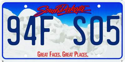 SD license plate 94FS05