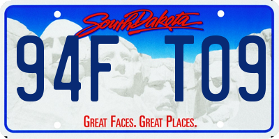 SD license plate 94FT09