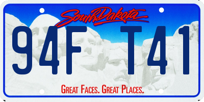 SD license plate 94FT41