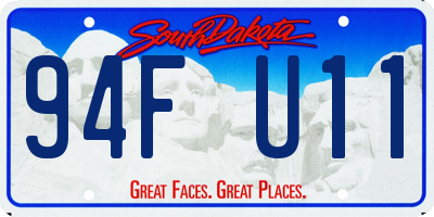 SD license plate 94FU11