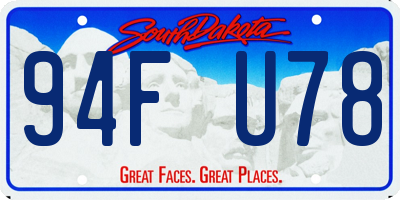 SD license plate 94FU78